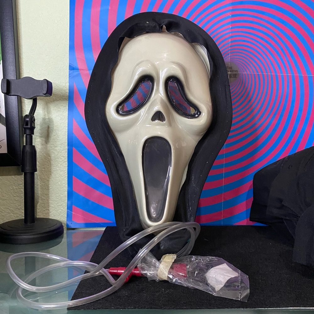 Vintage Scream Movie Ghost Face Blood Mask (Missing Pump)* OSFA Horror Cosplay